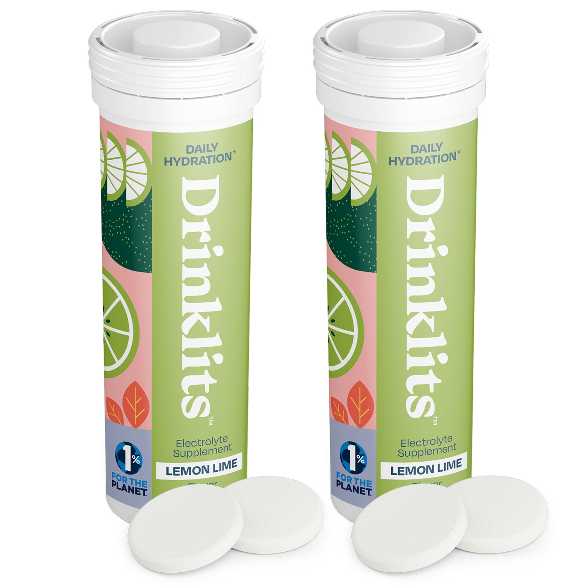 Lemon-Lime Daily Hydration Tablets (2) Tube Bundle