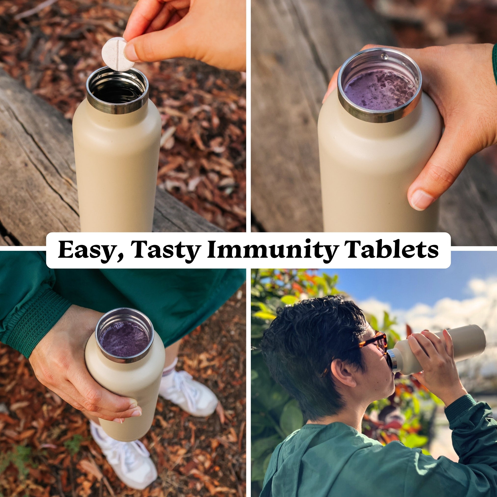 STRAWBERRY Immunity Tablets for Daily Immune Support (8 Tubes, 80 Servings) WHOLESALE